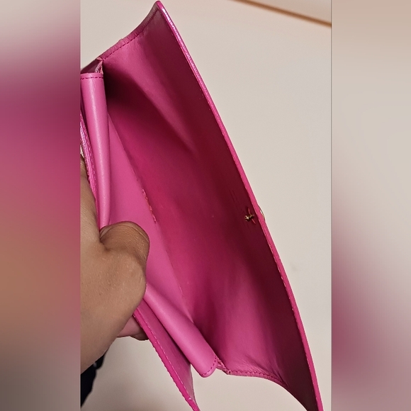 $3 LOW START Louis Vuitton $725 Patent Leather Pink Vernis Wallet - Picture 5 of 6